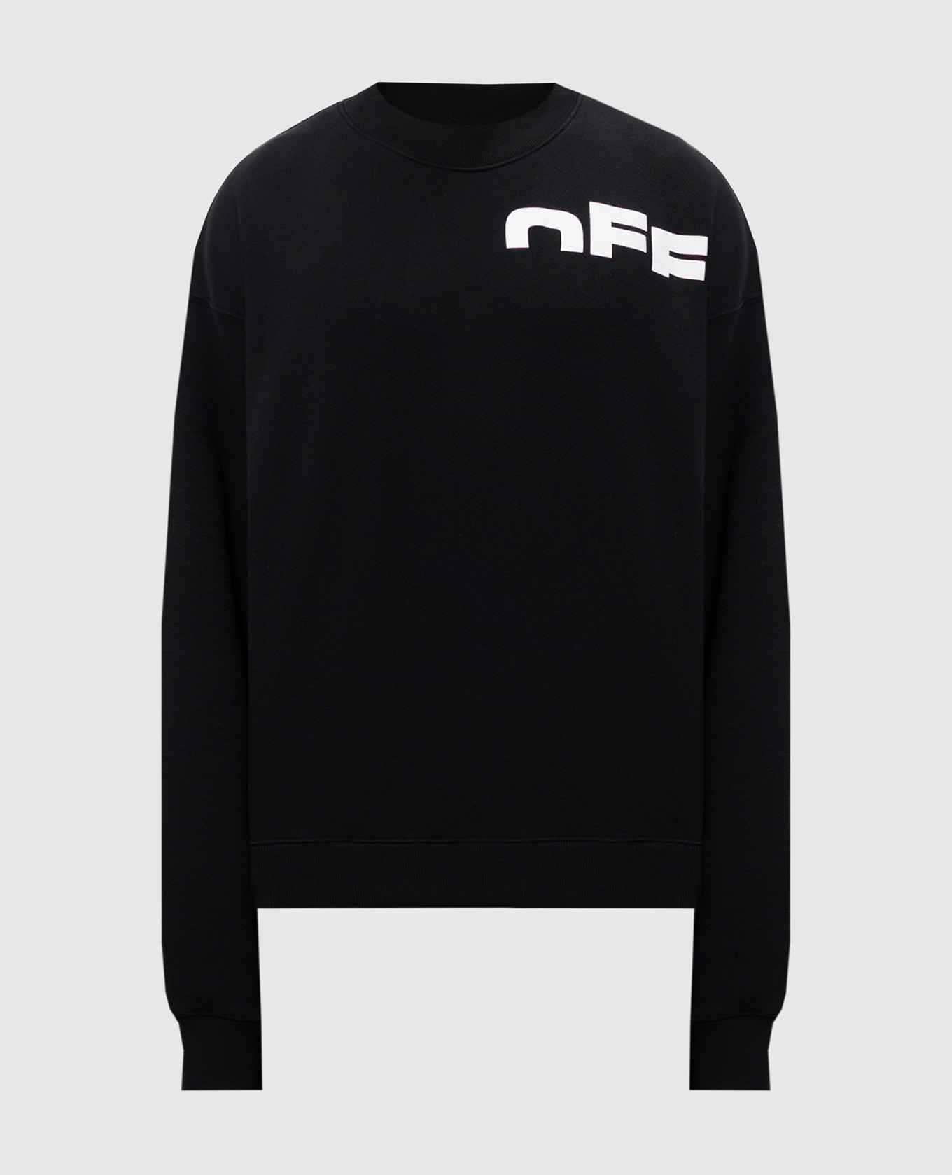 Black sweatshirt with logo print Off-White