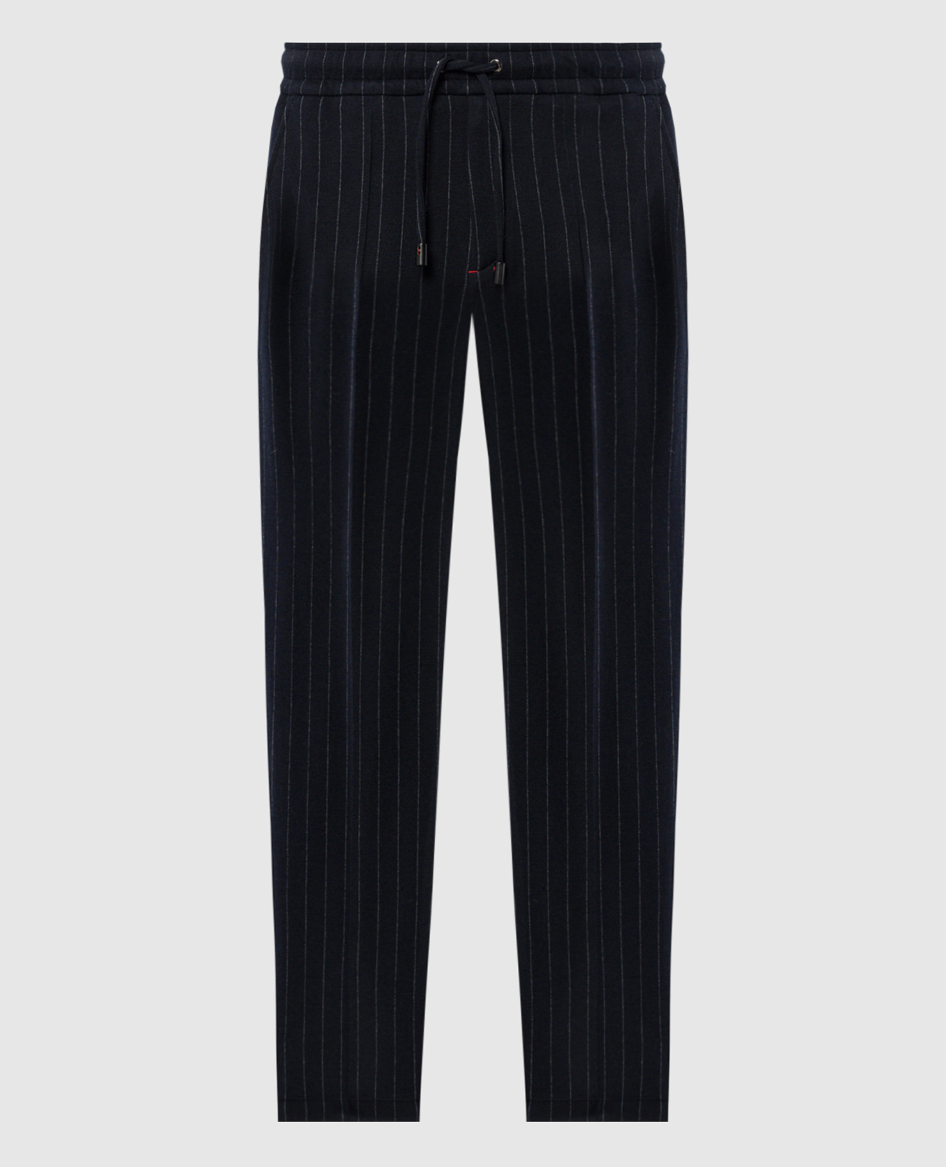 

Blue pants with striped wool ISAIA