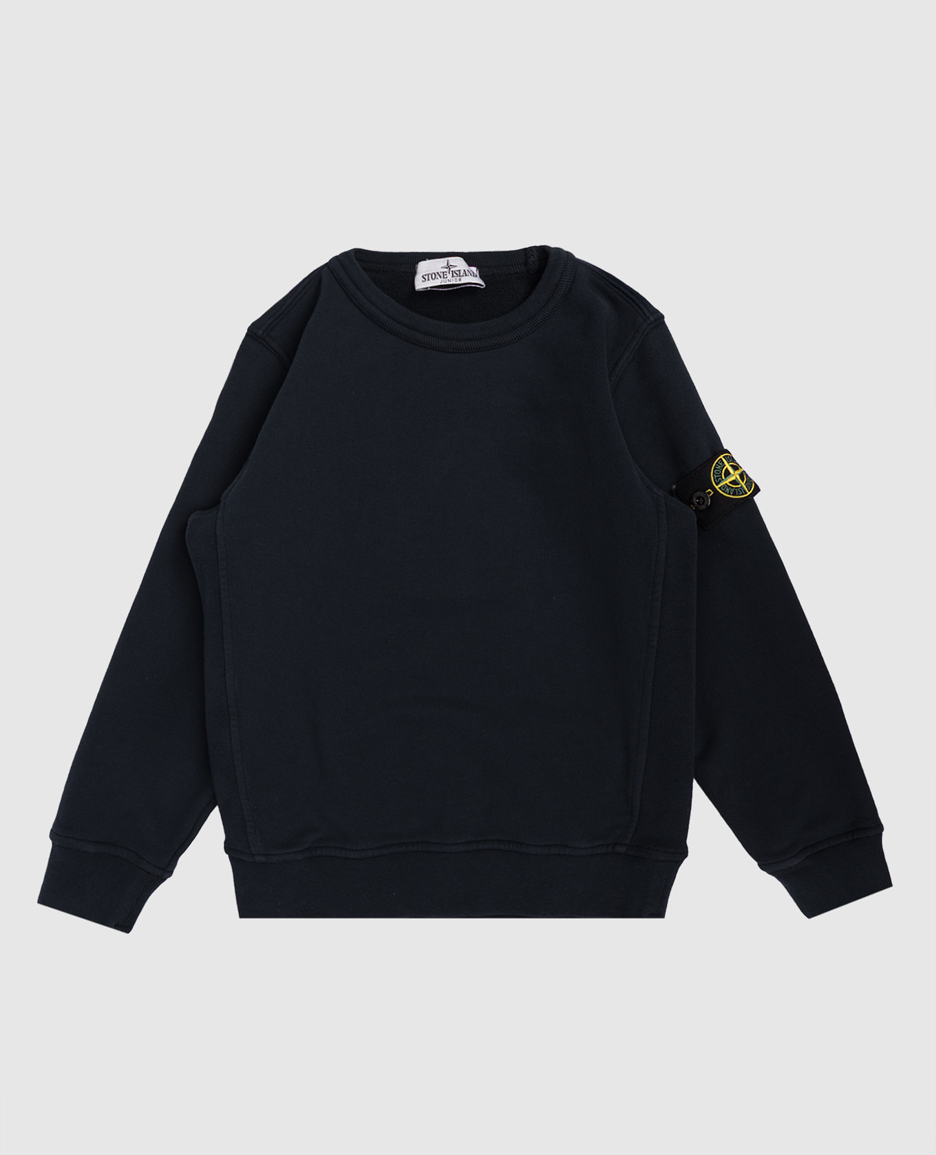 Children&#39;s blue sweatshirt with logo Stone Island