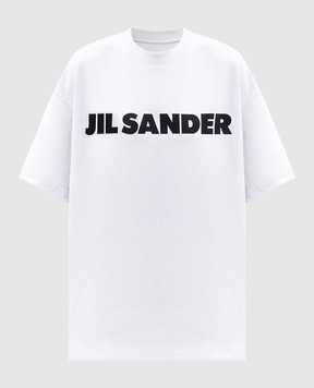 Jil Sander Grey T-shirt with logo print J53GC0009J45148
