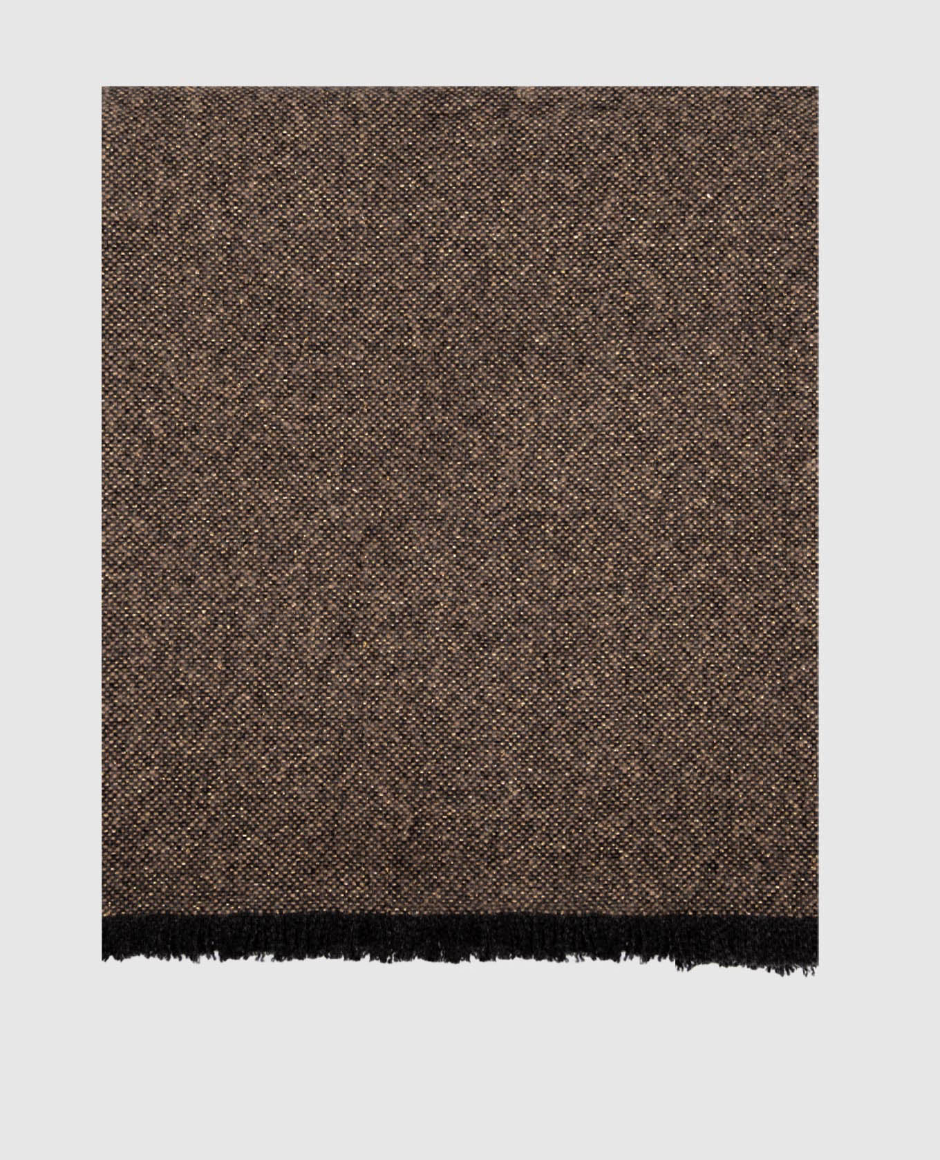 

Brown stole with cashmere and wool with lurex Brunello Cucinelli