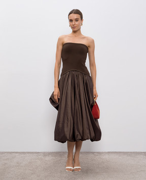 Simkhai Brown midi dress Izzy 4251010B