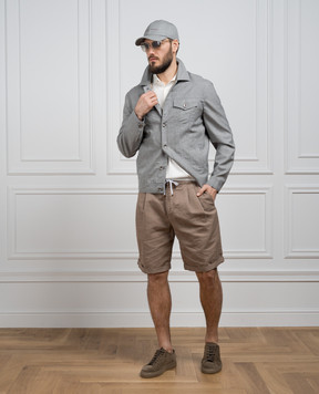 Brunello Cucinelli Gray wool jacket MB4076907