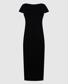 Khaite Basile black dress with slit 9724439