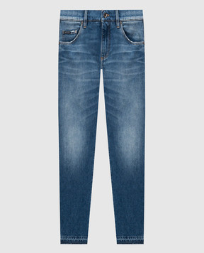 Dolce&Gabbana Blue jeans with a worn effect GY07CDG8NX1