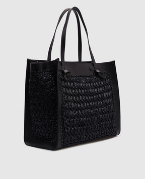 Gianni Chiarini Black woven MARCELLA tote bag BS11710COMMTSCY
