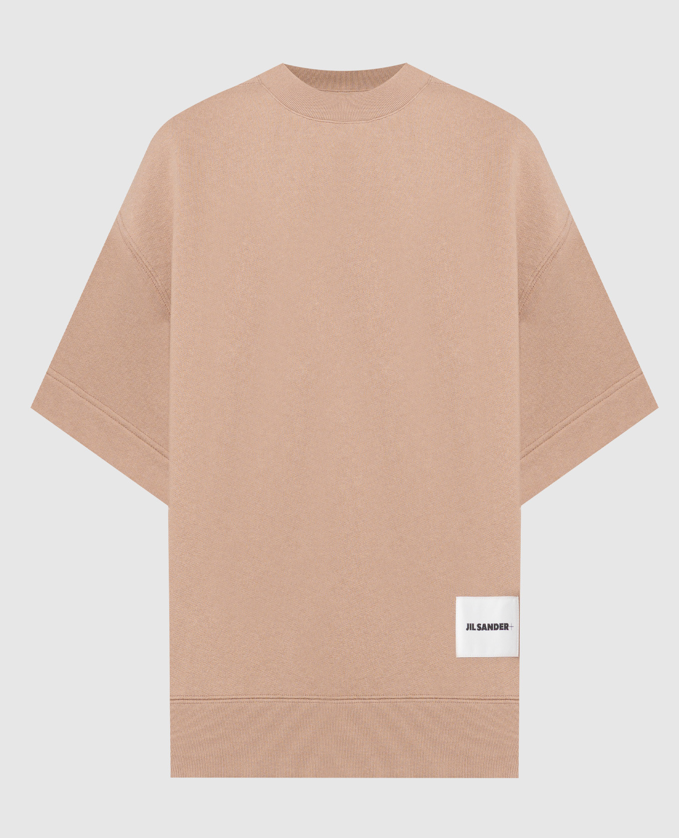 Ieftin Jil Sander Brown t-shirt with logo patch