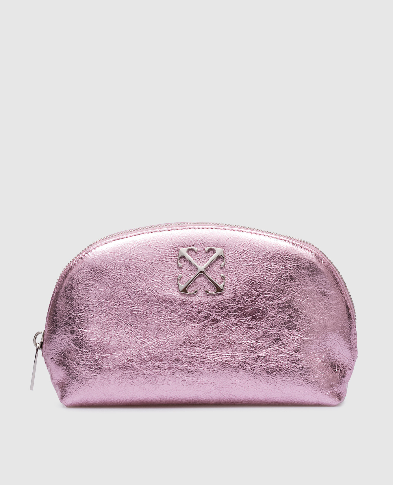 

Arcade Beauty pink leather cosmetic bag Off-White