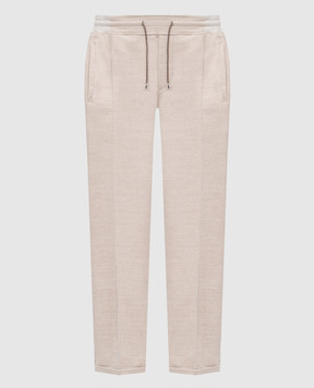 Doriani Cashmere Beige wool sweatpants P161CSF193T125