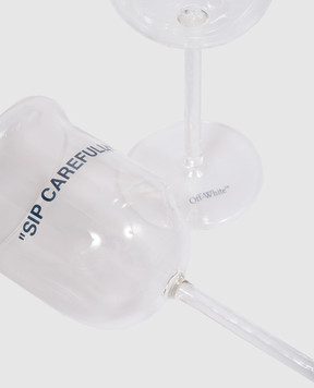 Off-White A set of glasses with an inscription OHZK034T24GLA001