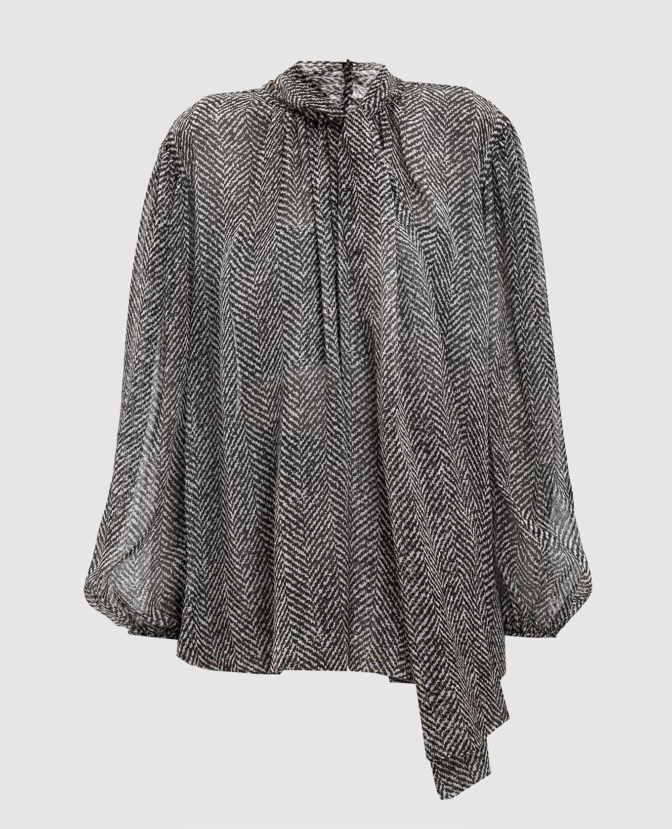 

Silk blouse with ascot collar Dolce&Gabbana, White