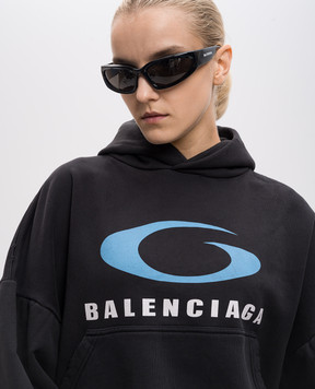 Balenciaga SWIFT OVAL black sunglasses 658745T0007
