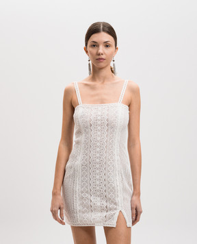 Charo Ruiz COTT white lace mini dress 256600