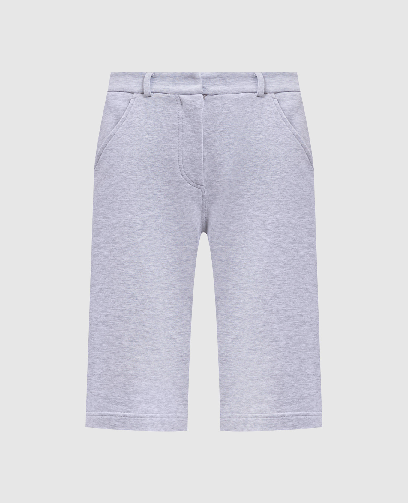 Grey melange shorts Brunello Cucinelli