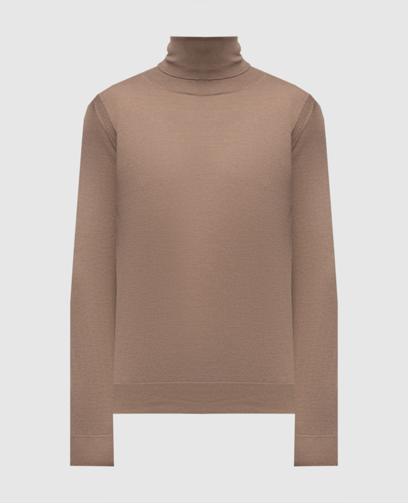 

Brown cashmere and silk turtleneck Stefano Ricci