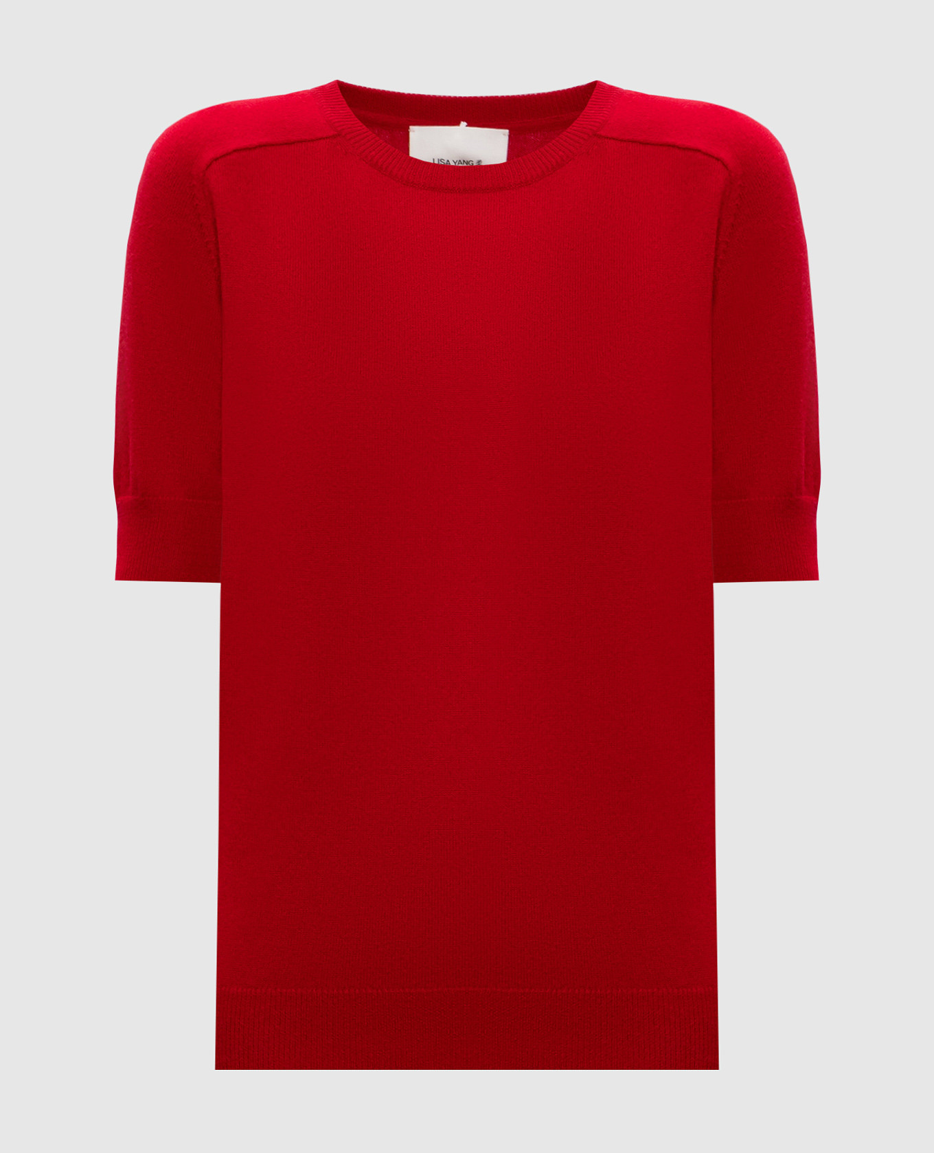 Kenza red cashmere top LISA YANG