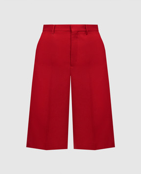 Ami Paris Red wool Bermuda shorts FSO509WV0068
