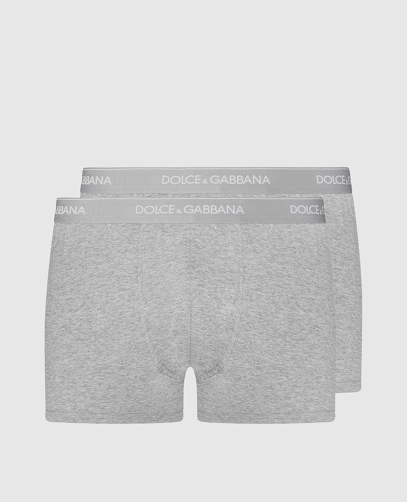 

Set of grey melange boxer briefs with logo Dolce&Gabbana