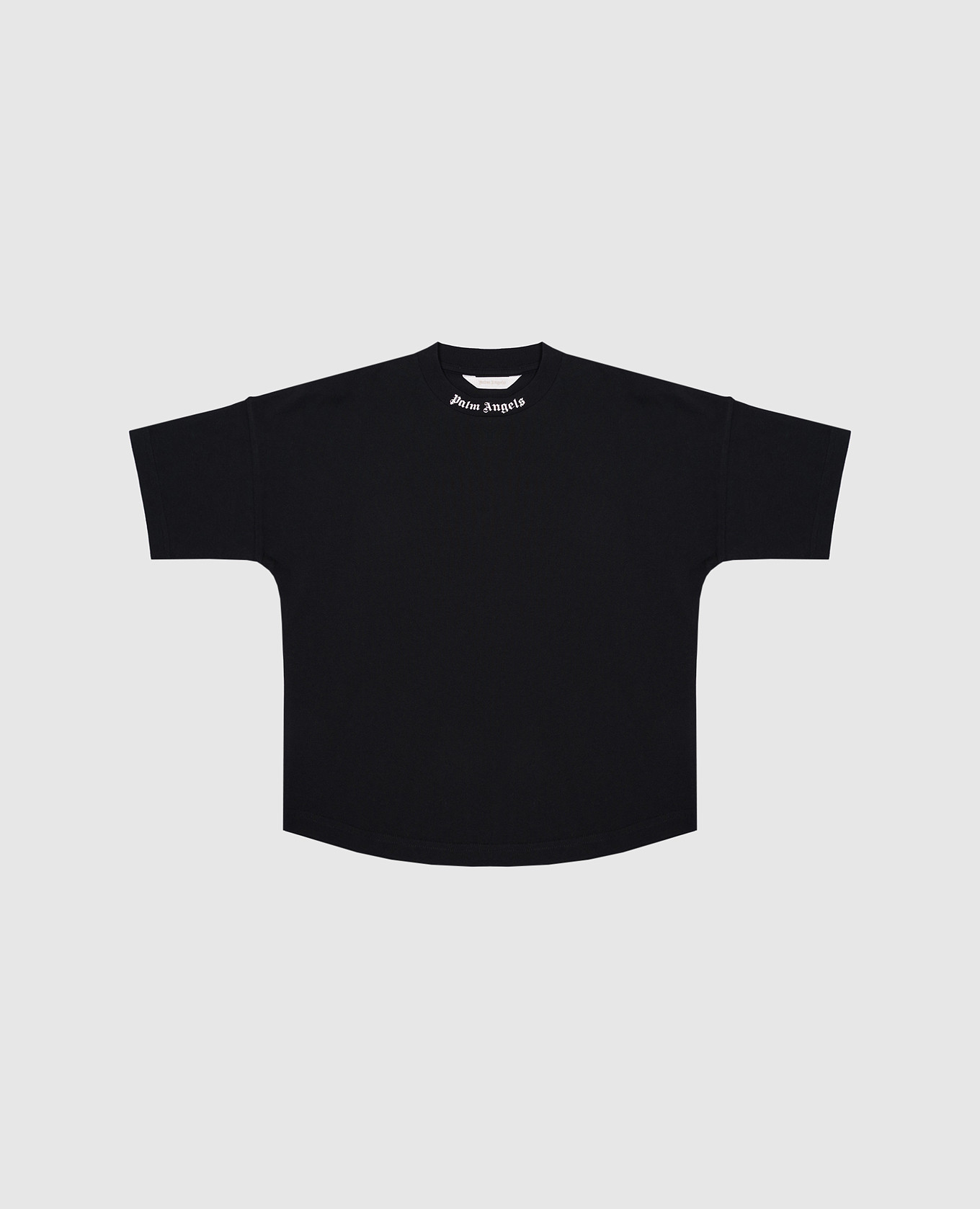 

Children's black T-shirt with textured logo Palm Angels
