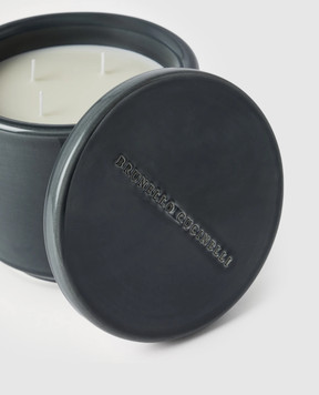 Brunello Cucinelli A candle in a ceramic candle holder with the aroma of white tea MLCAND440