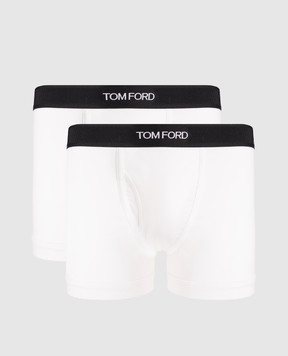 Tom Ford Set of white boxer briefs with logo pattern T4XC31040