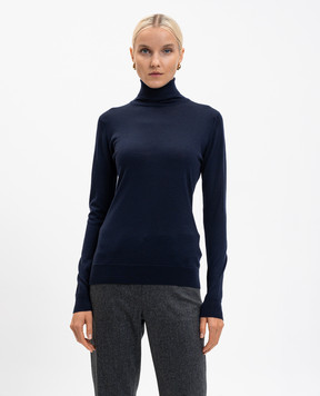 John Smedley Blue CATKIN merino wool golf shirt CATKIN
