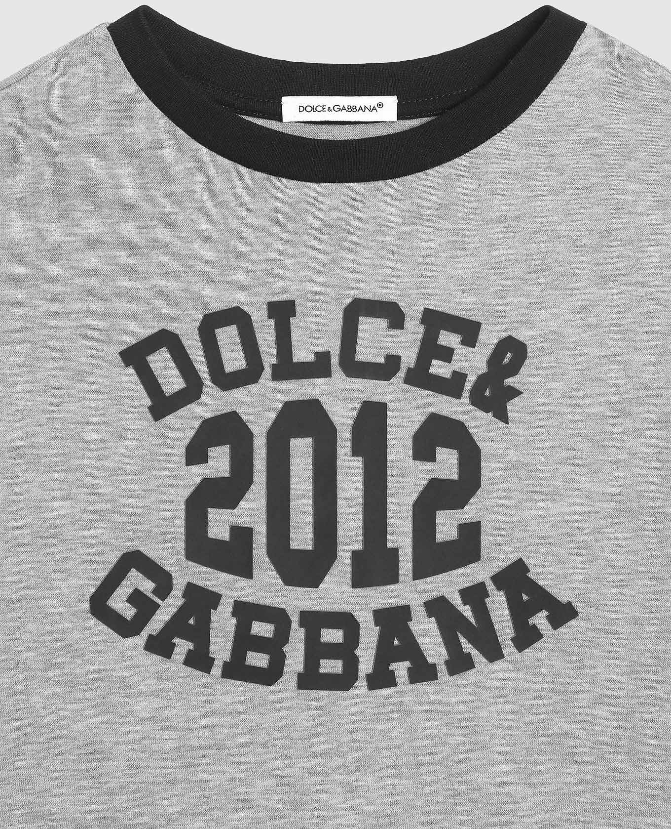 

Children's gray T-shirt with logo print Dolce&Gabbana, Grey
