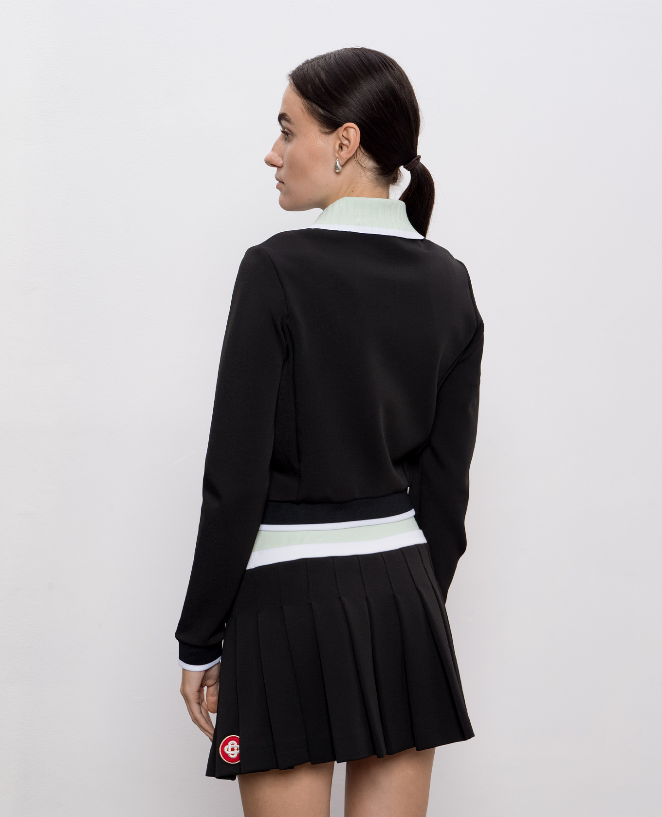 

Black sports jacket with logo patch Casablanca