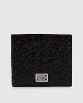 Dolce&Gabbana Black leather wallet with logo BP1321AG219