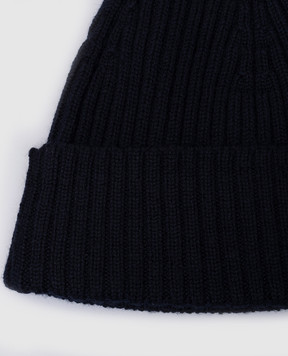 Cashmere&Whiskey Blue merino wool hat 201