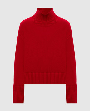 LISA YANG Red Fleur cashmere sweater 2022098