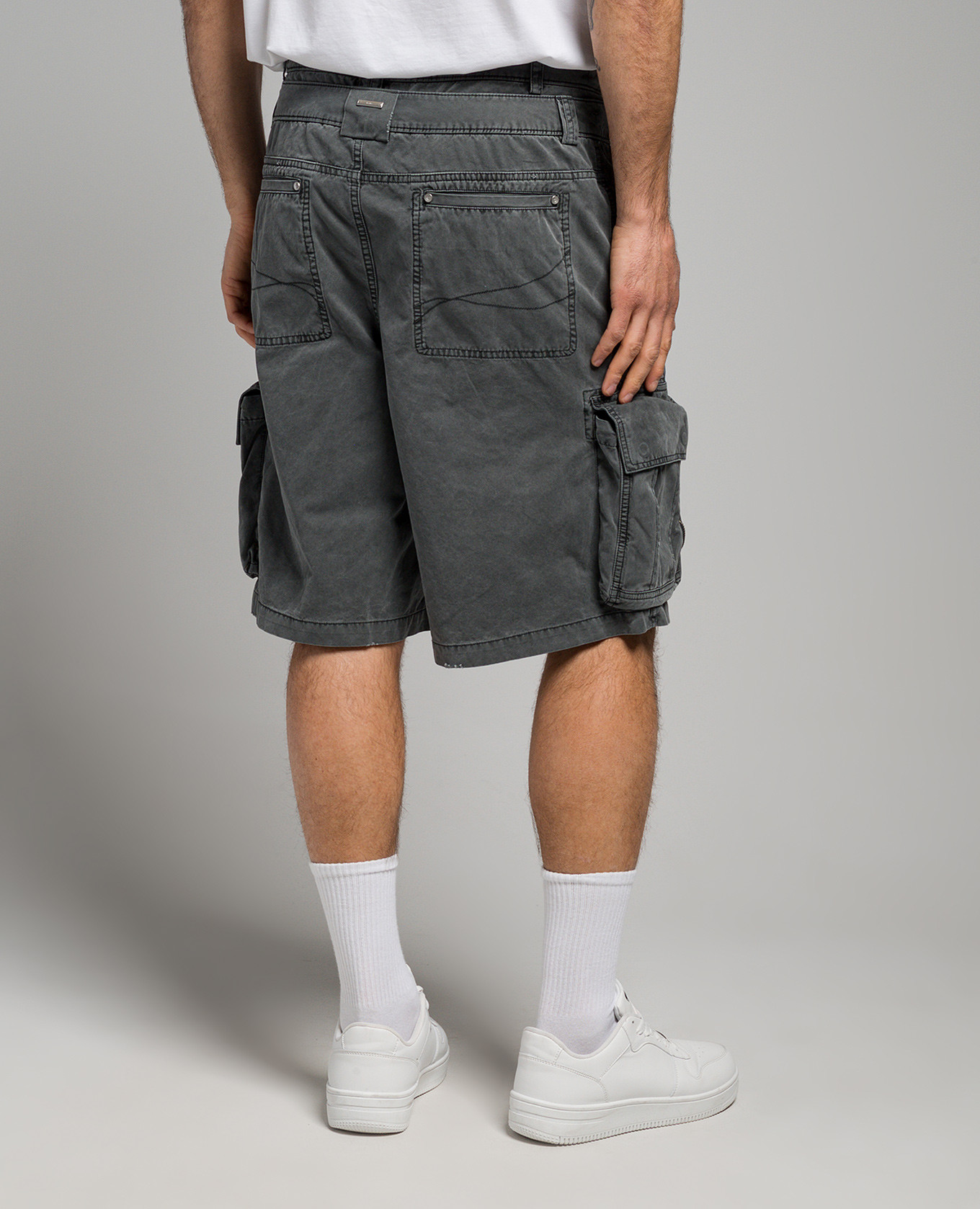 

Mechanist Work gray cargo shorts C2H4, Grey