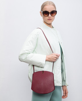 Savette Florence burgundy leather saddle bag H03204