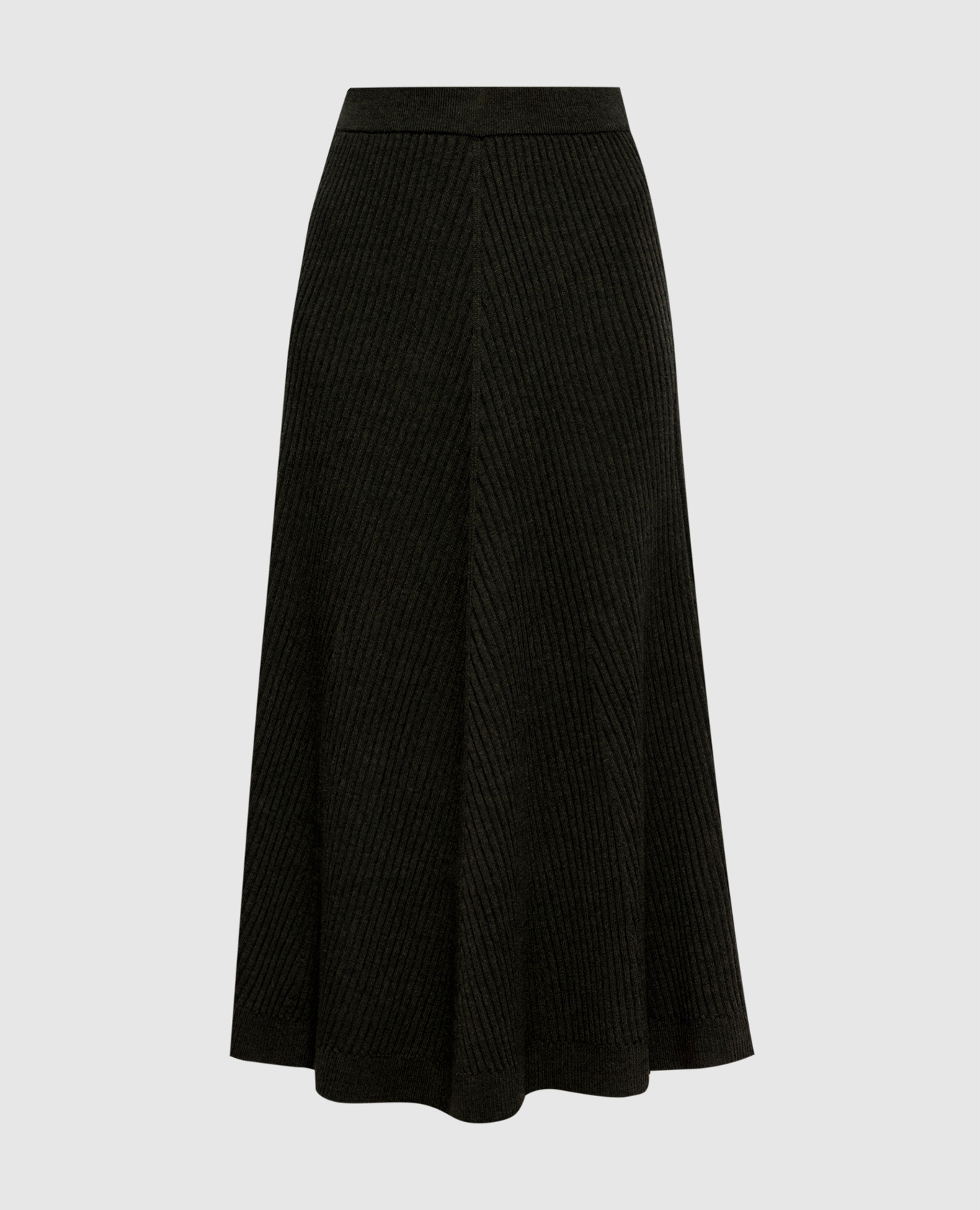 

Green ribbed merino wool skirt Victoria Beckham