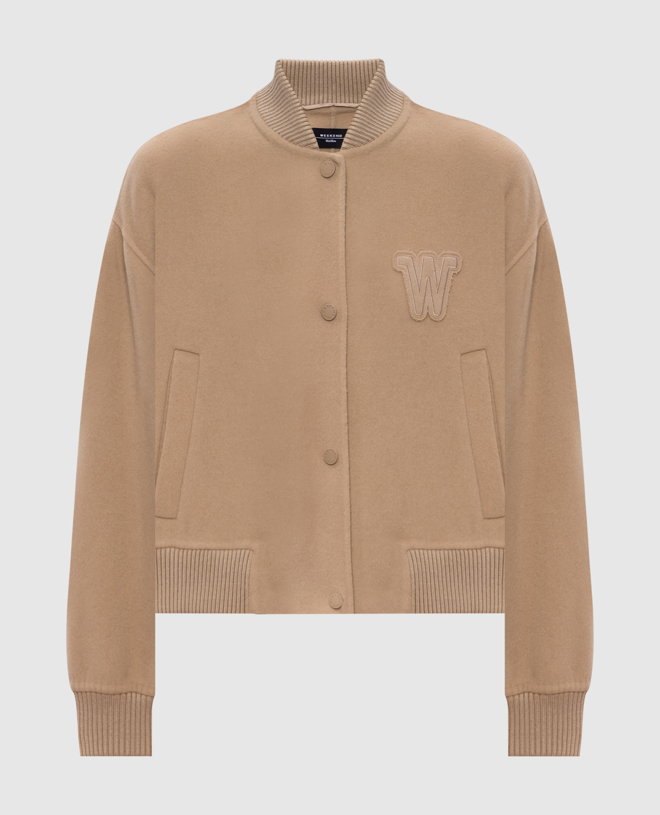 

Brown ZELANTE wool bomber jacket Max Mara Weekend