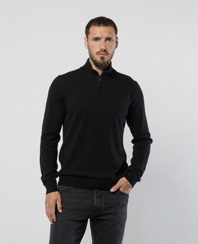 MooRER Black TERNI jumper made of cashmere and silk TERNIWS5