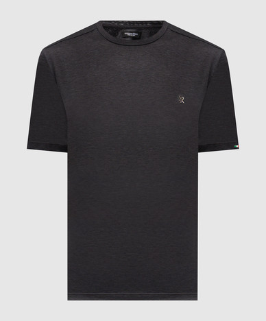 Gray T-shirt with monogram