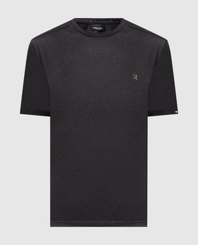 Stefano Ricci Gray T-shirt with monogram MNH5103900TE0001