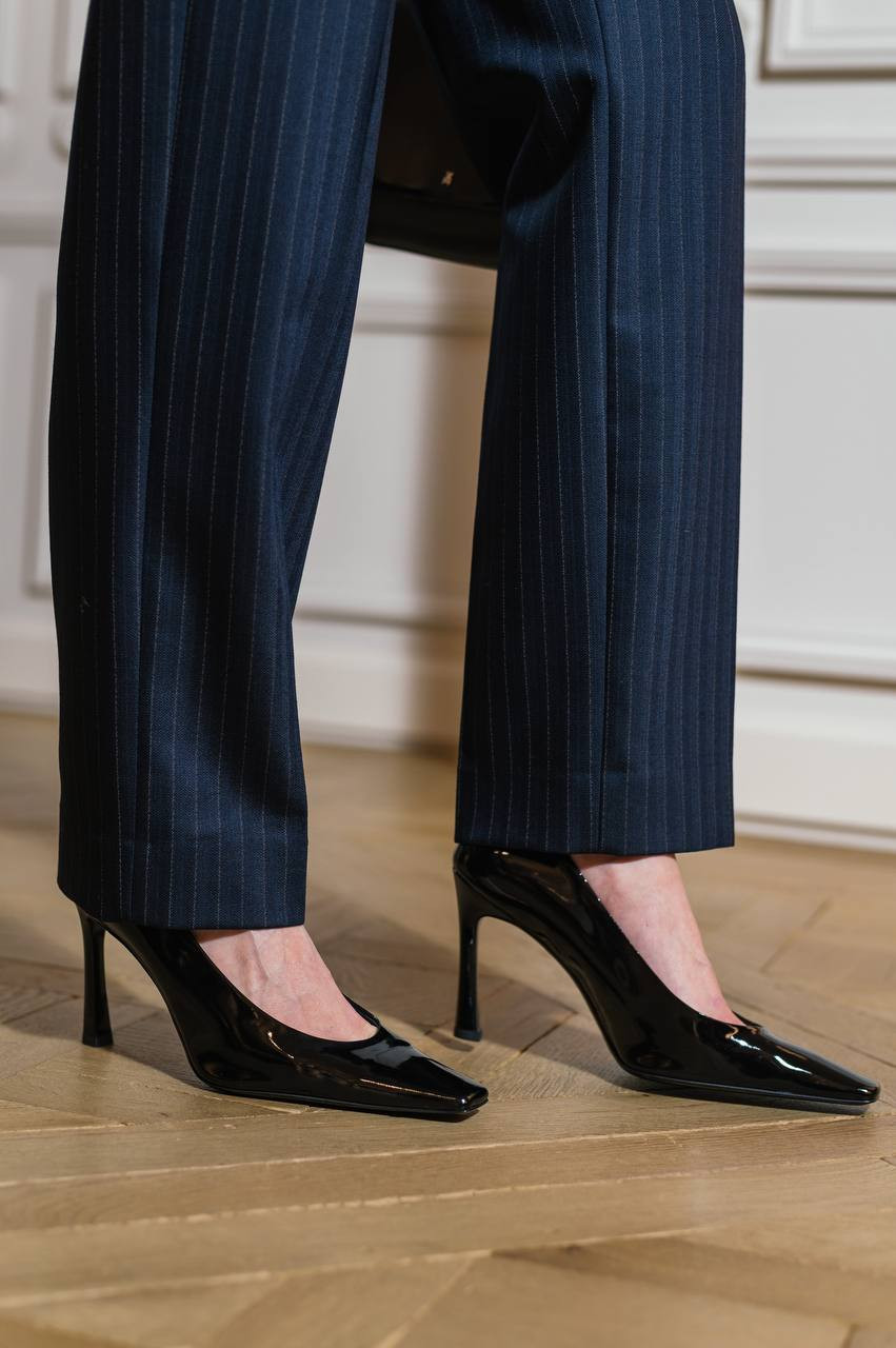 Black patent leather shoes Juno The Attico 7