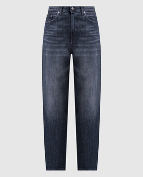 Dondup Gray mom jeans with a worn effect DP784DFH270DLN5