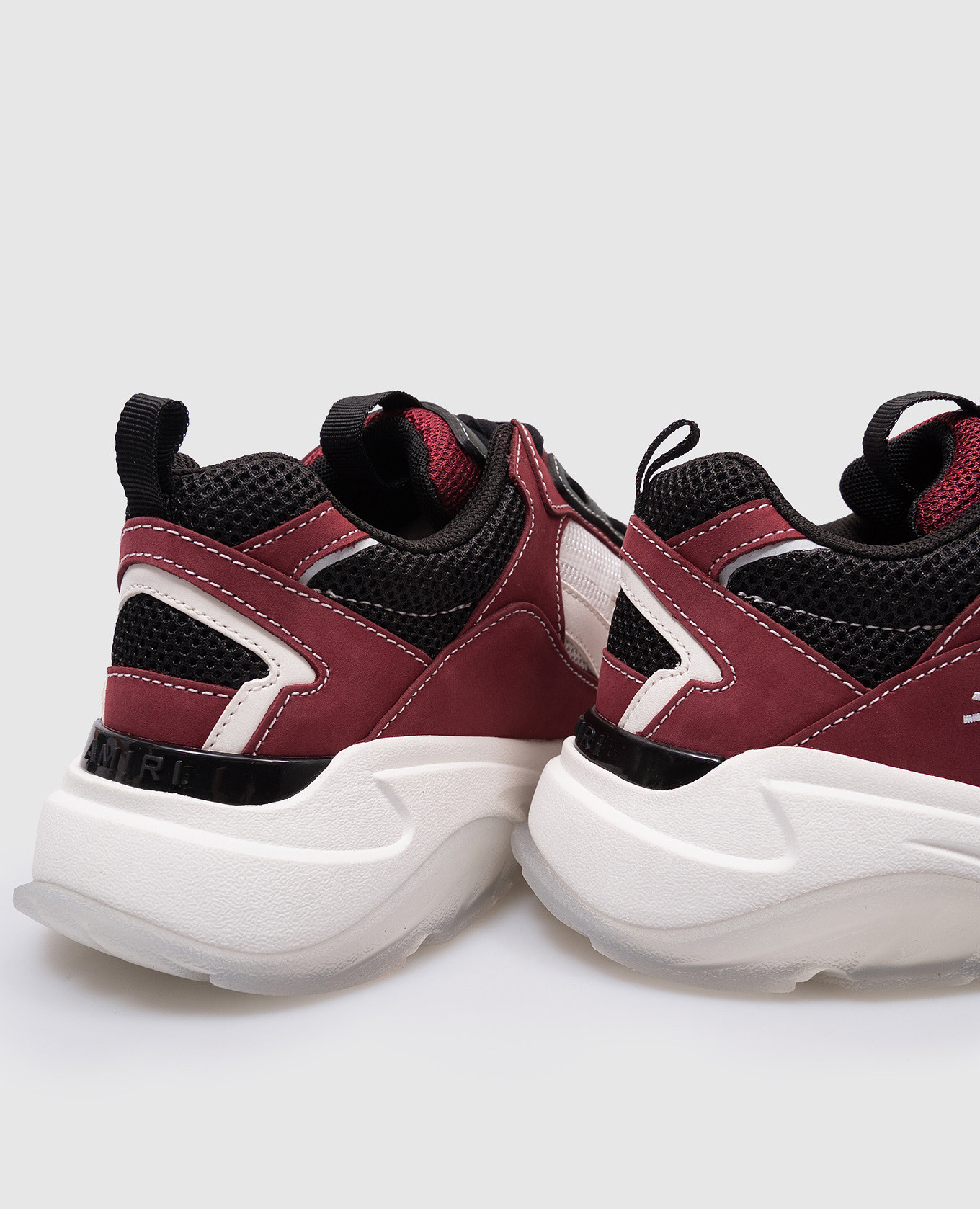 

Bone Runner burgundy combo sneakers AMIRI