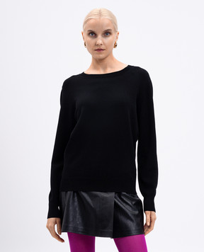Twinset Black jumper with logo pattern 252TF3032