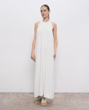 Sofie D`Hoore DULUTH white midi dress with open back DULUTHPOBA