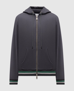 Iceberg Grey sports jacket with logo print E0406317