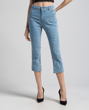 Thierry Mugler Blue denim capris 24P6PA0426247