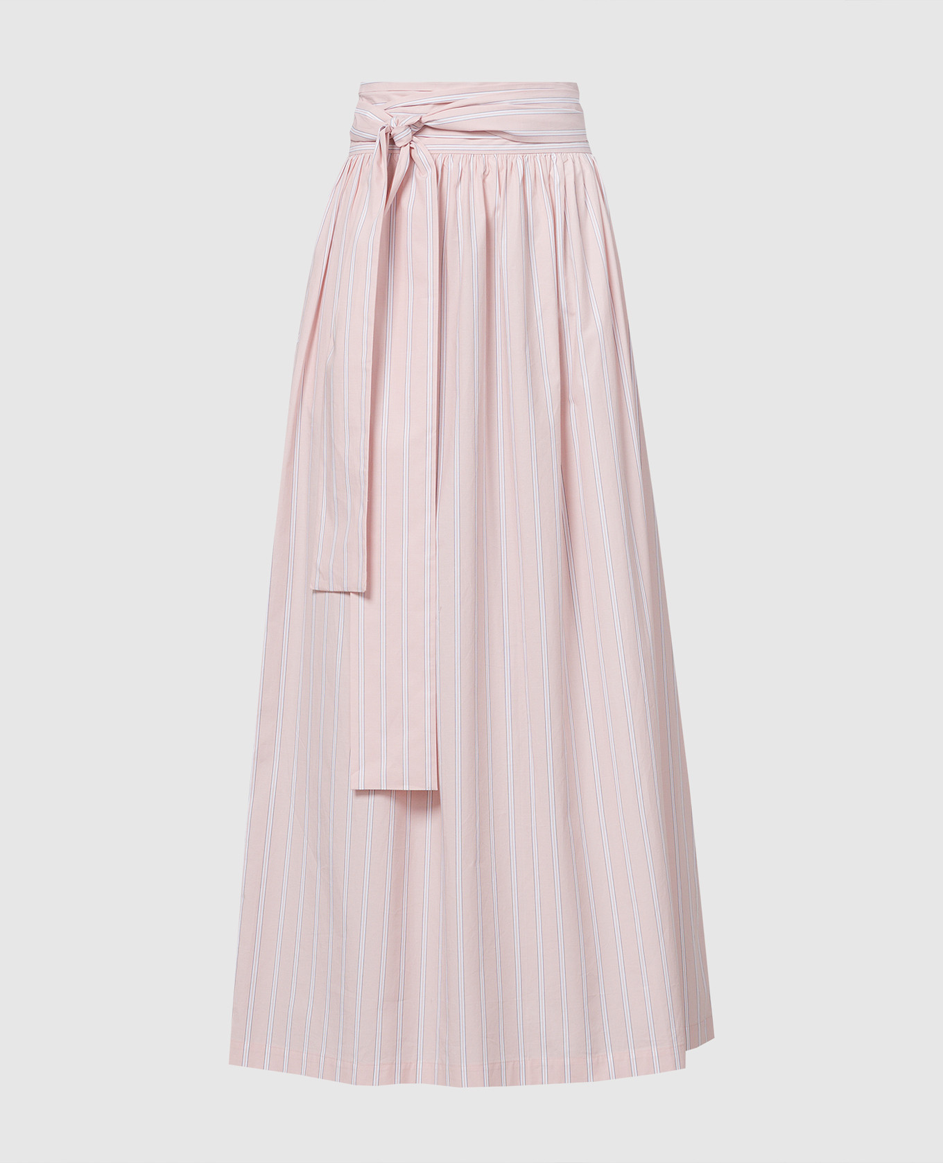 

Pink striped maxi skirt with belt Twinset