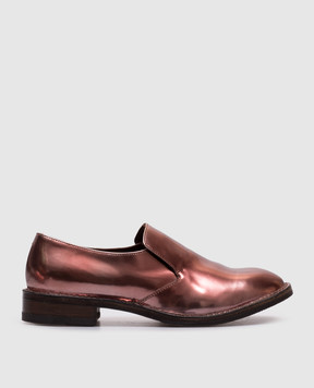 Brunello Cucinelli Pink leather glossy loafers MZDB0C749