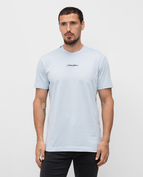 Dolce&Gabbana Blue T-shirt with logo G8RN8ZG7NUB