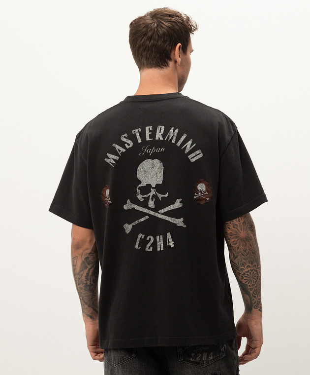 C2H4 - Black t-shirt with Mastermind JAPAN print MMJ2024TE109