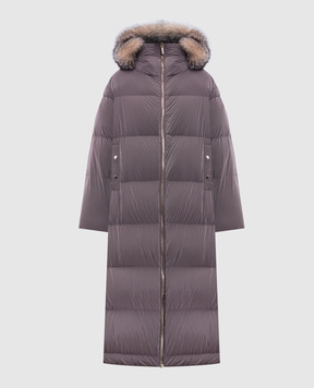 MooRER Magda brown down jacket MAGDAOS